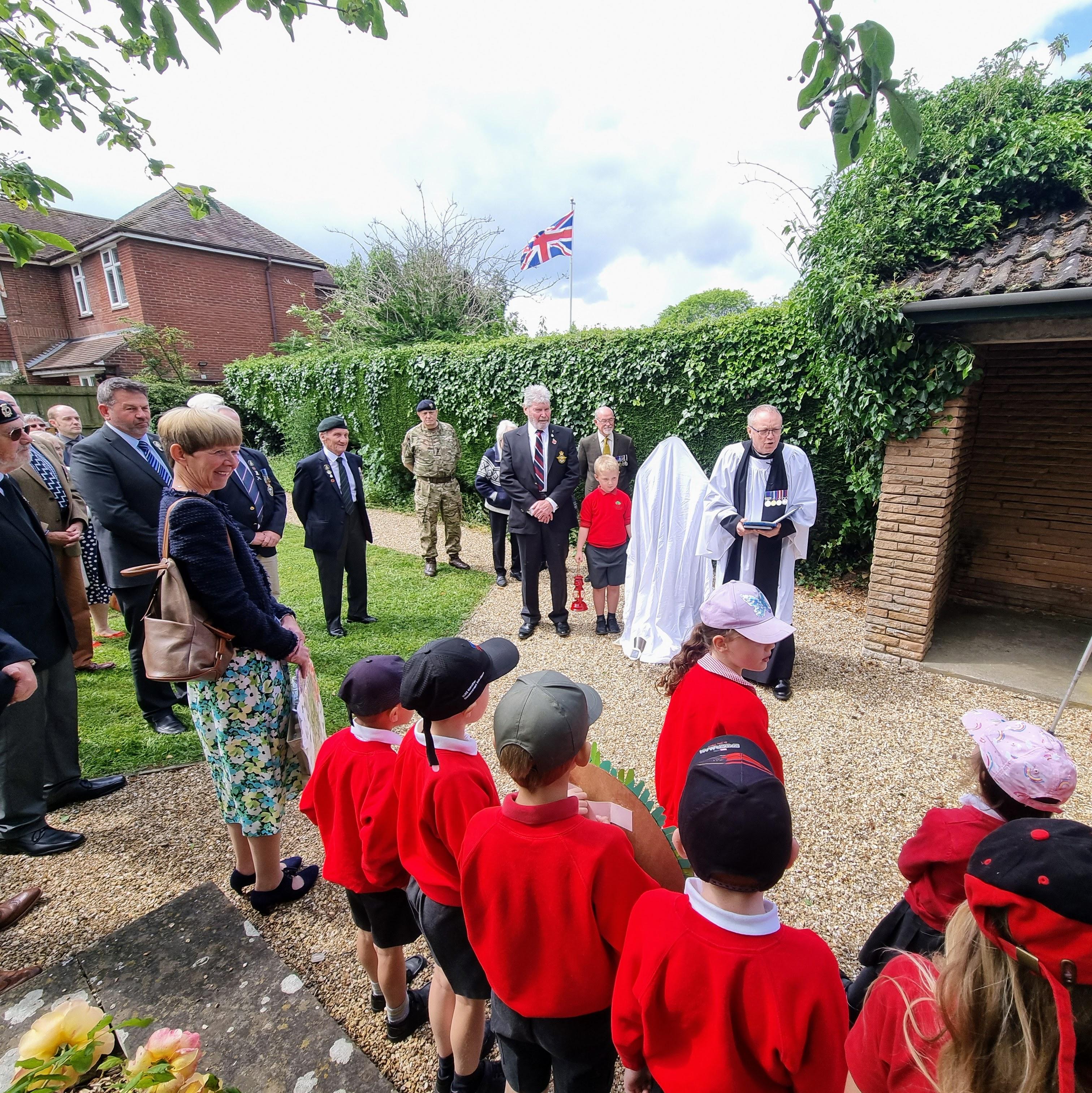 Unveiling ceremony in the Garden of Remembrance