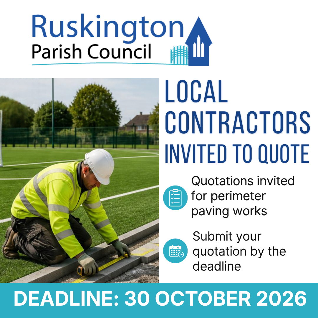 Invitation for local contractors to submit quotes for a project, featuring a clear call to action and relevant details.