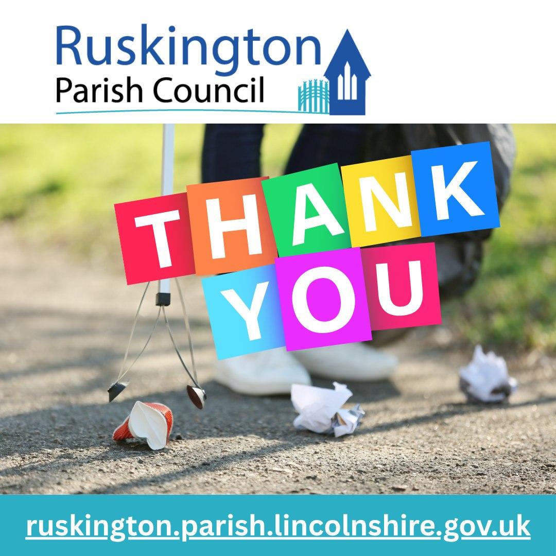 litter pick thank you graphic
