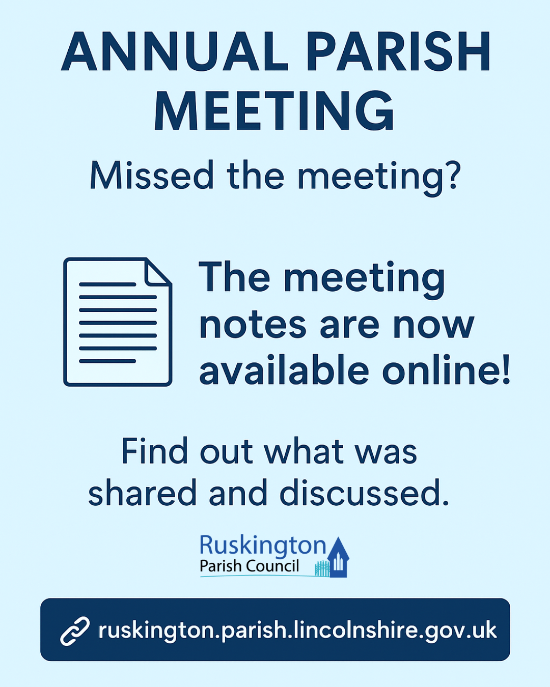 Annual parish meeting update 1