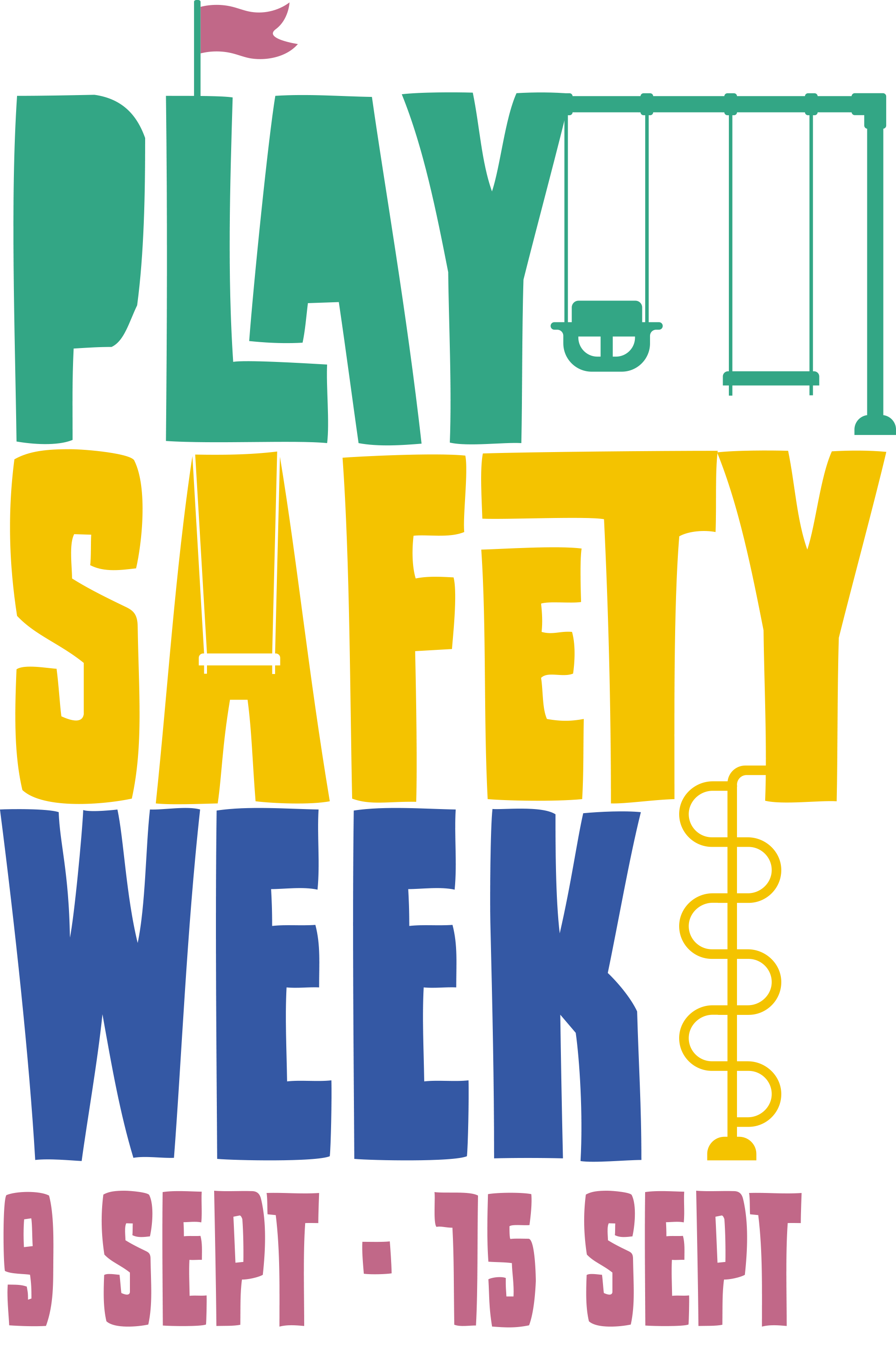 colourful play safety week logo