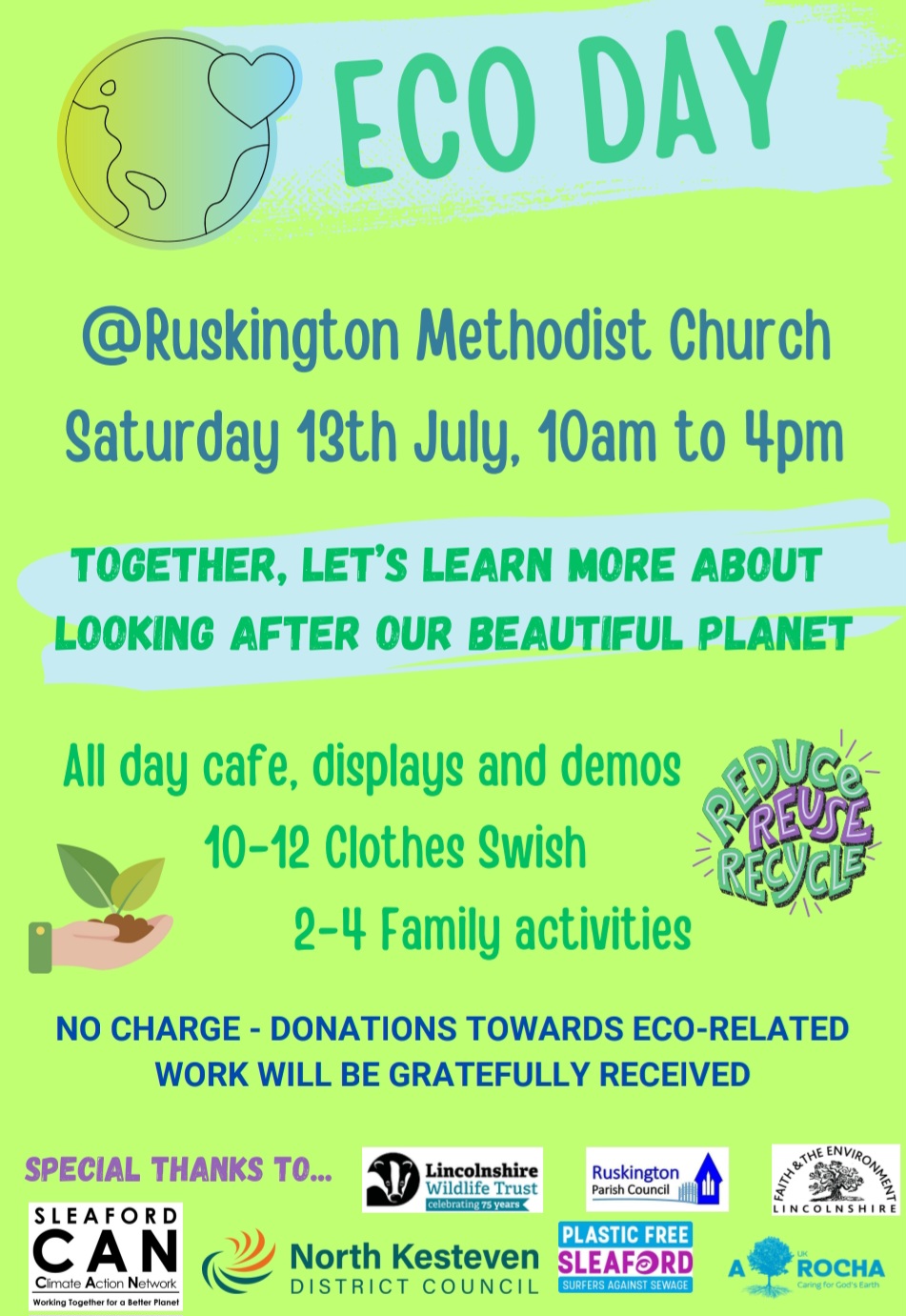 methodist church eco-day poster july 2024