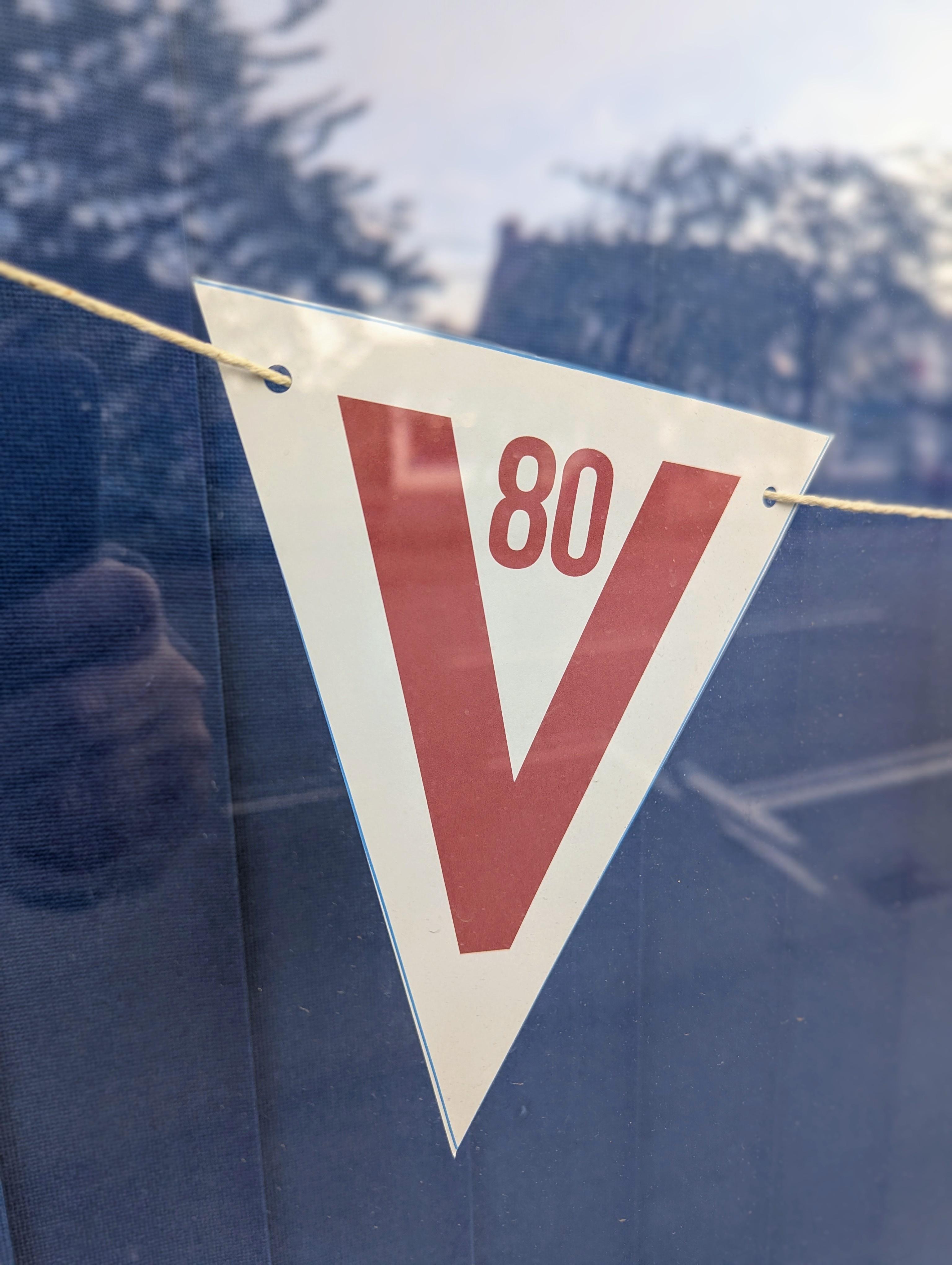 ve day 80 bunting