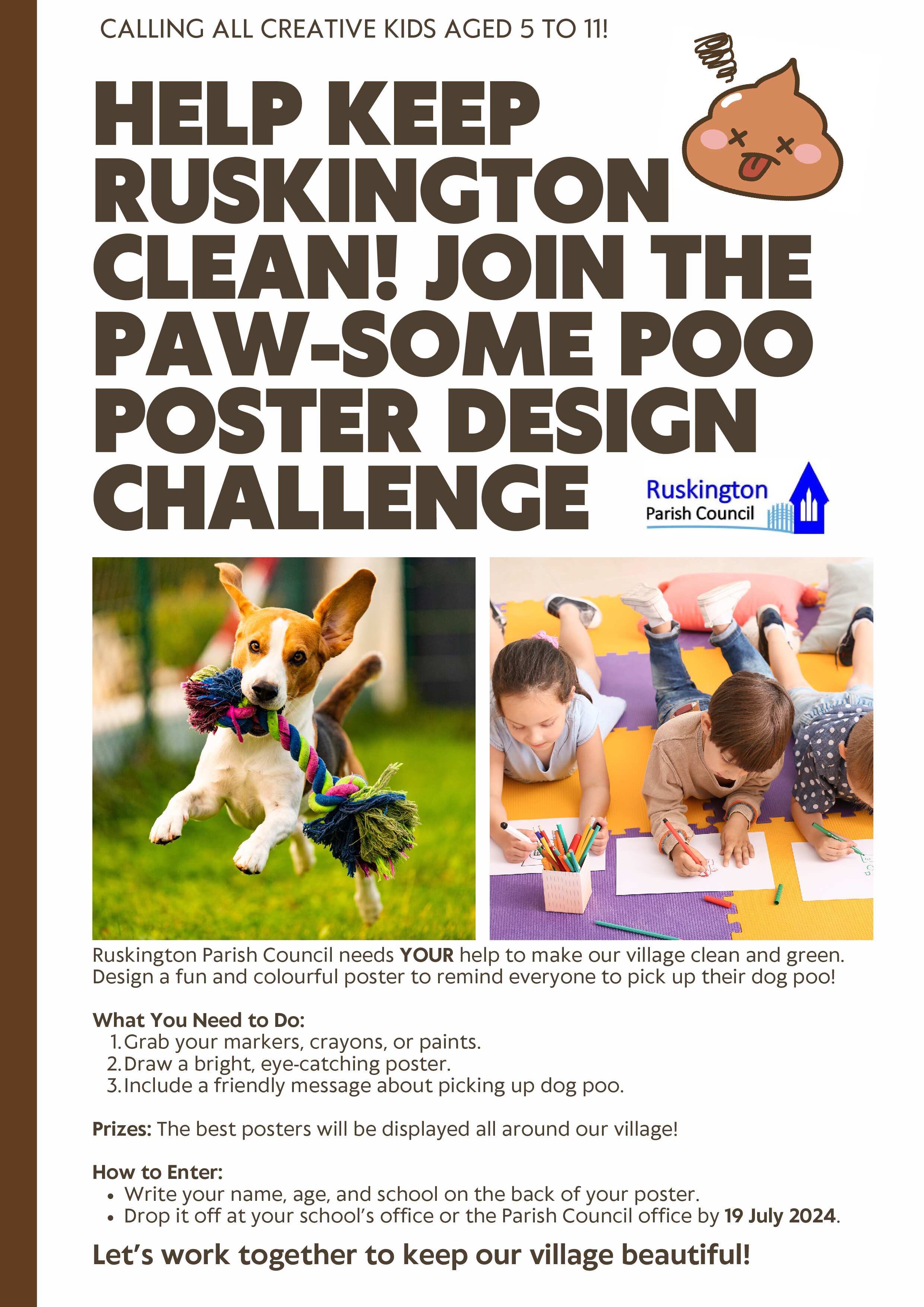 Paw some poo poster design challenge flyer