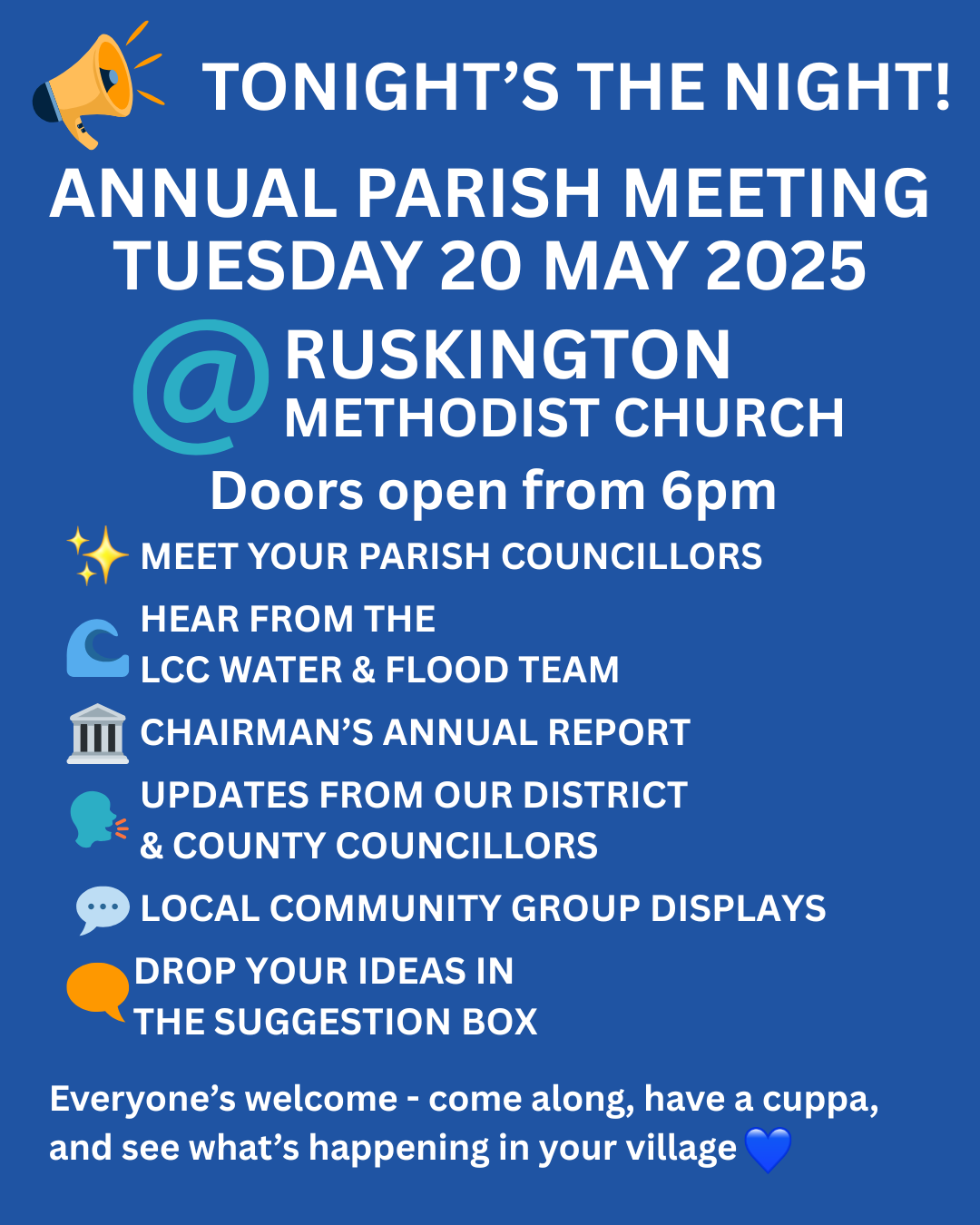Annual Parish Meeting – Tuesday 20 May 2025