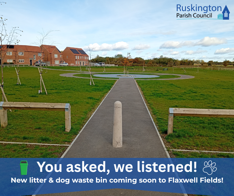 A park scene featuring a sign that reads, "You asked, we listened," surrounded by green trees and open space.