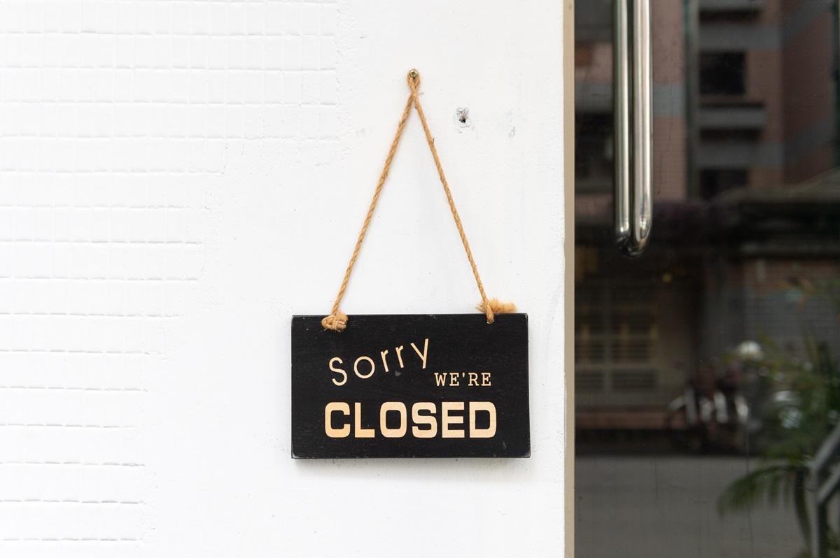 Sorry we are closed image